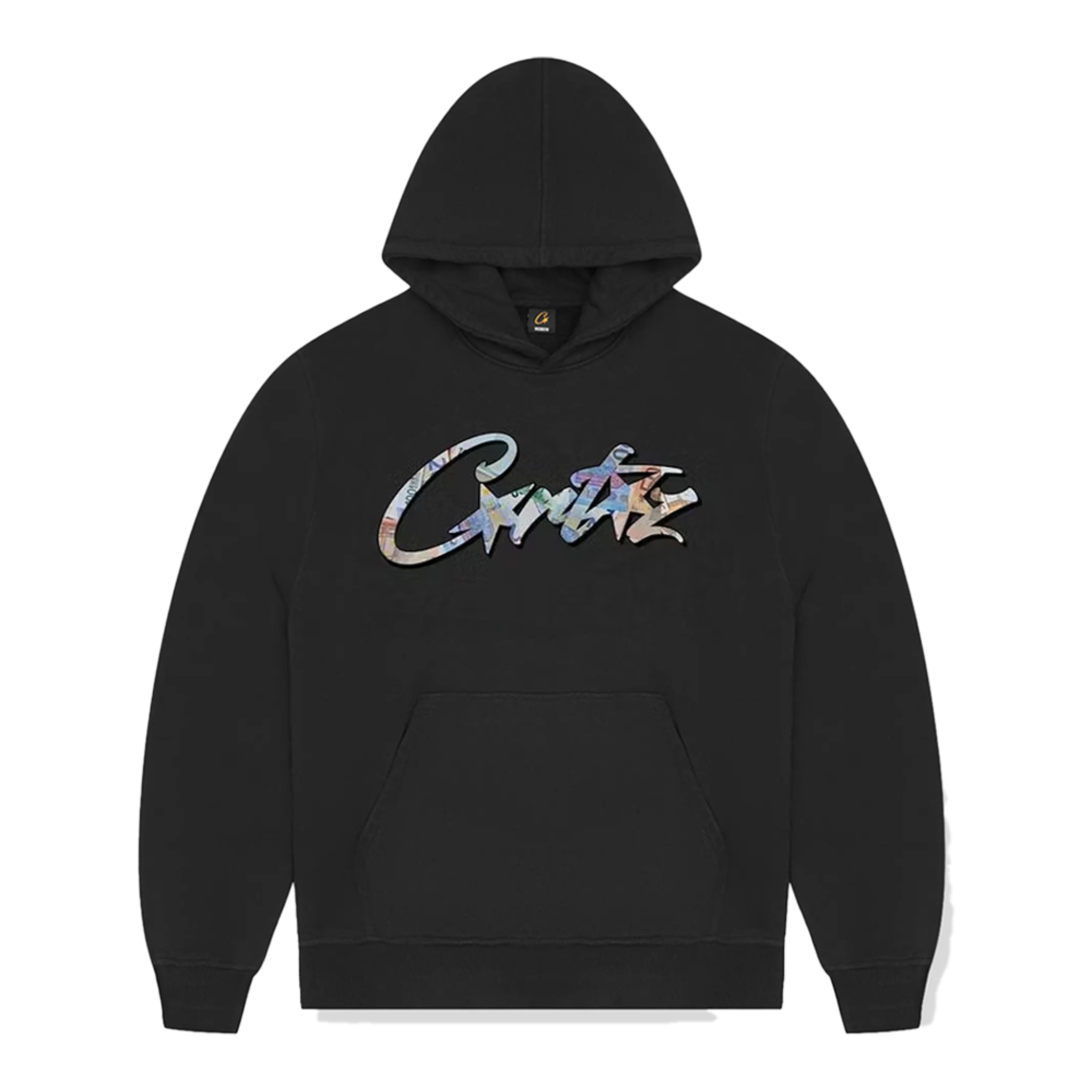 Corteiz Euro Allstarz Hoodie in black with graphic logo design