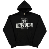 Jeanius Bar Atelier one-of-one black rhinestone hoodie collectors piece