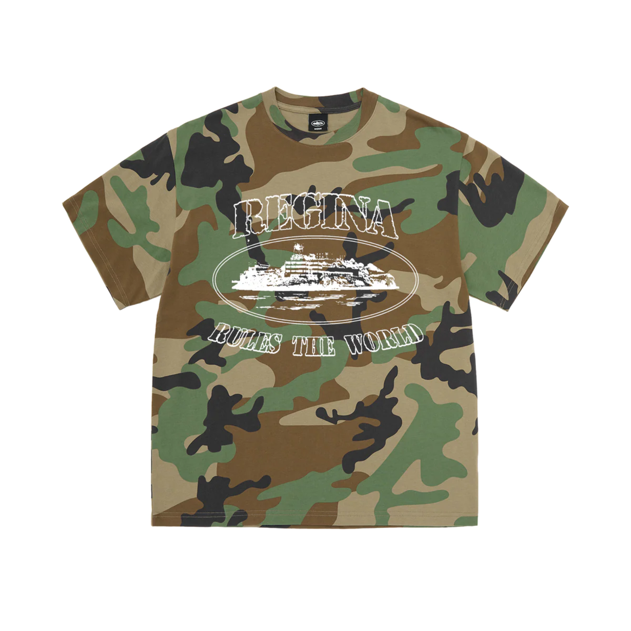 Corteiz Gabriel Moses OG Alcatraz Tee in camo design