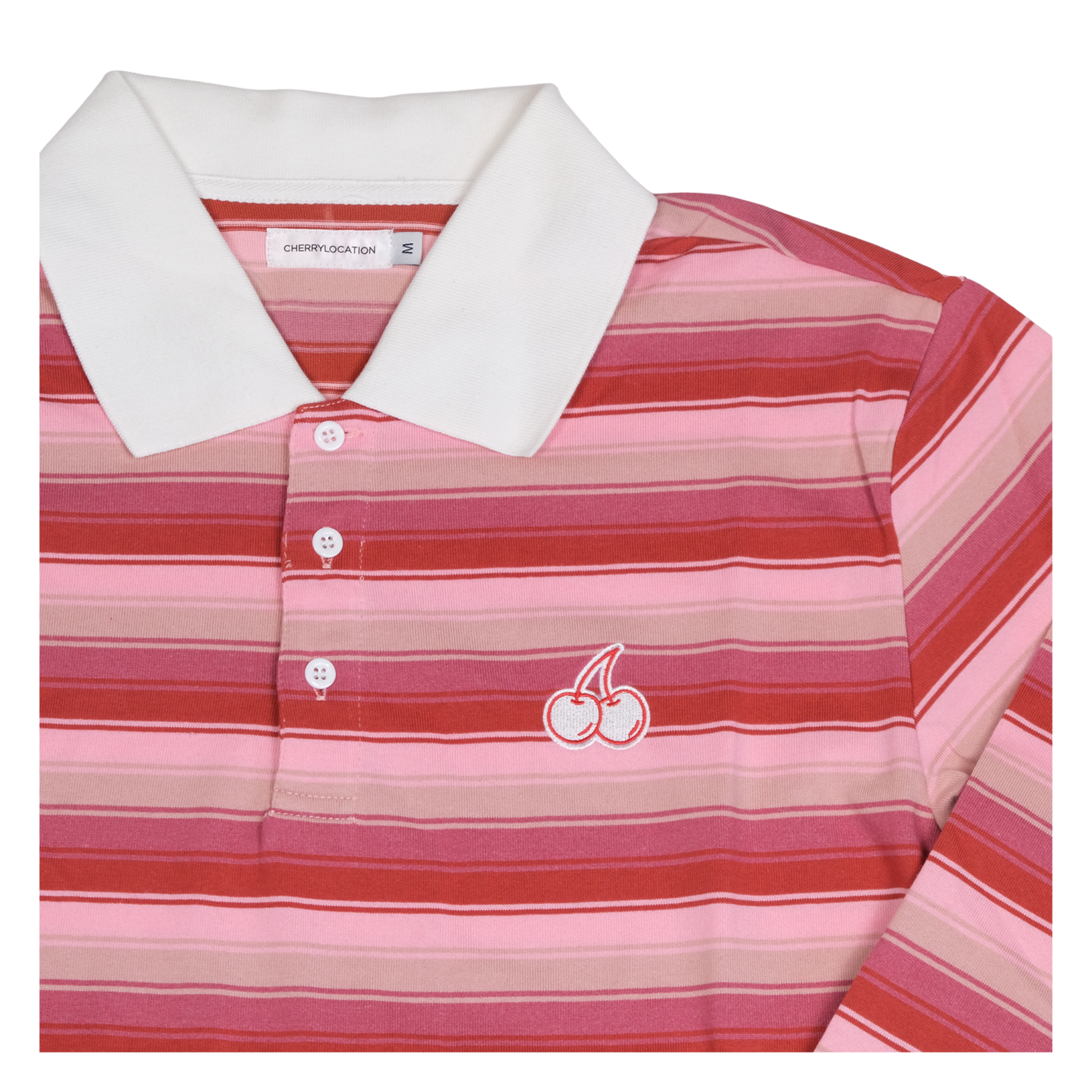 Cherry Location Pink Layered Tee front view with layered design