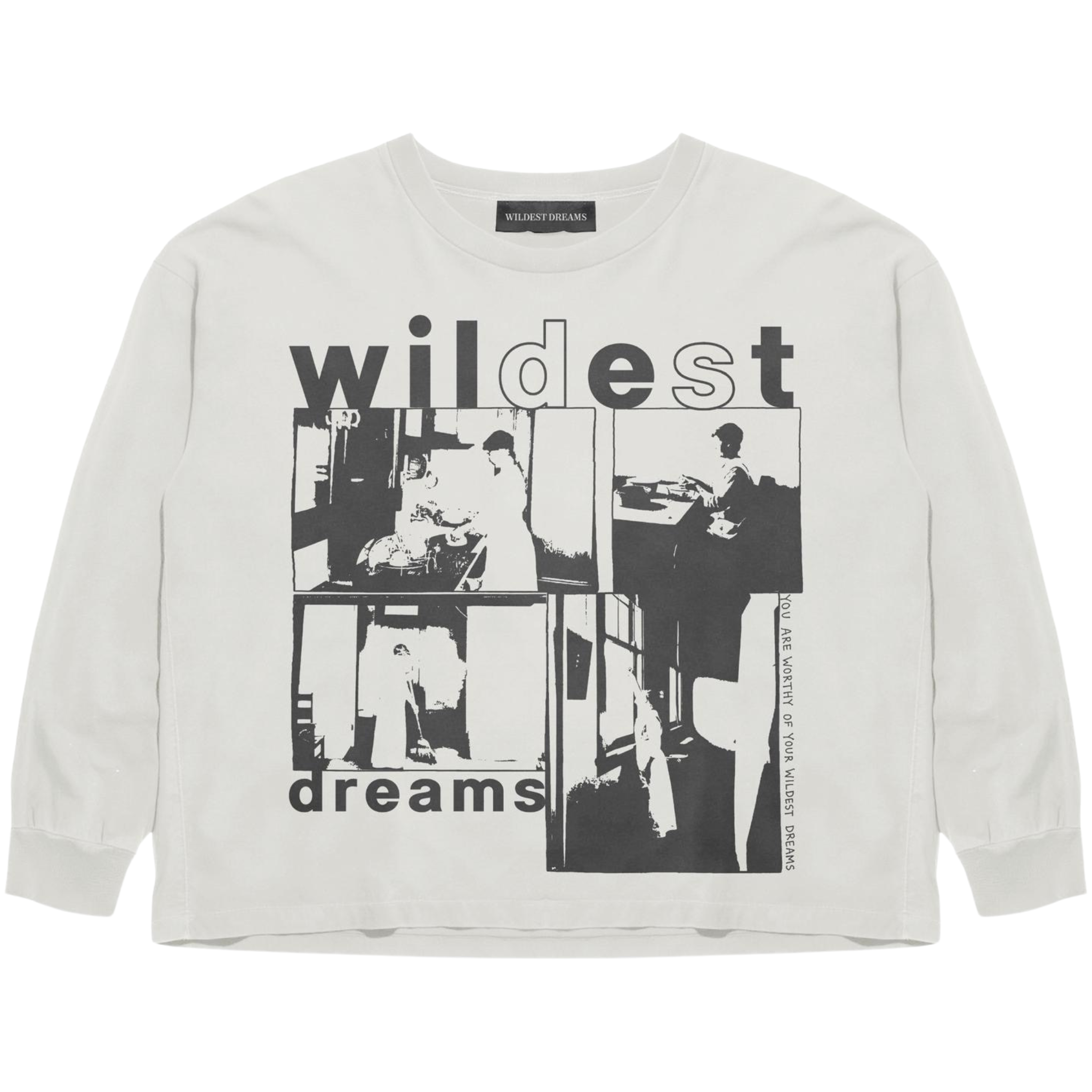 Wildest Dreams white Dream Big long sleeve tee shirt