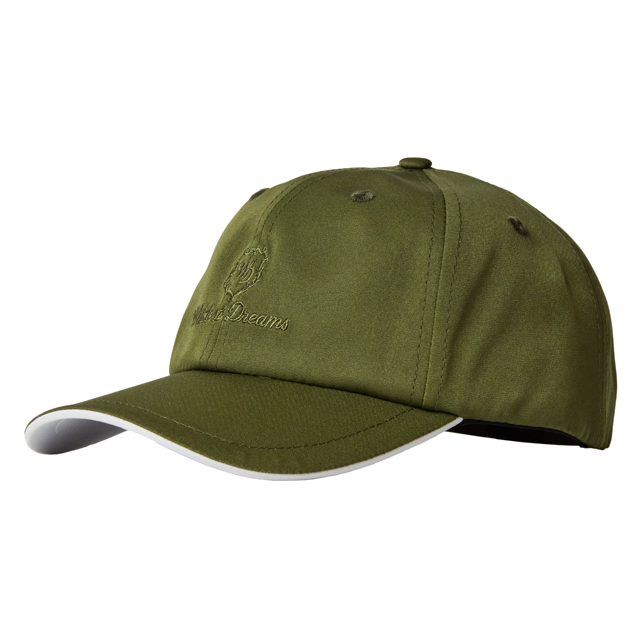 Wildest Dreams Foro Cap in green color displayed against a white background