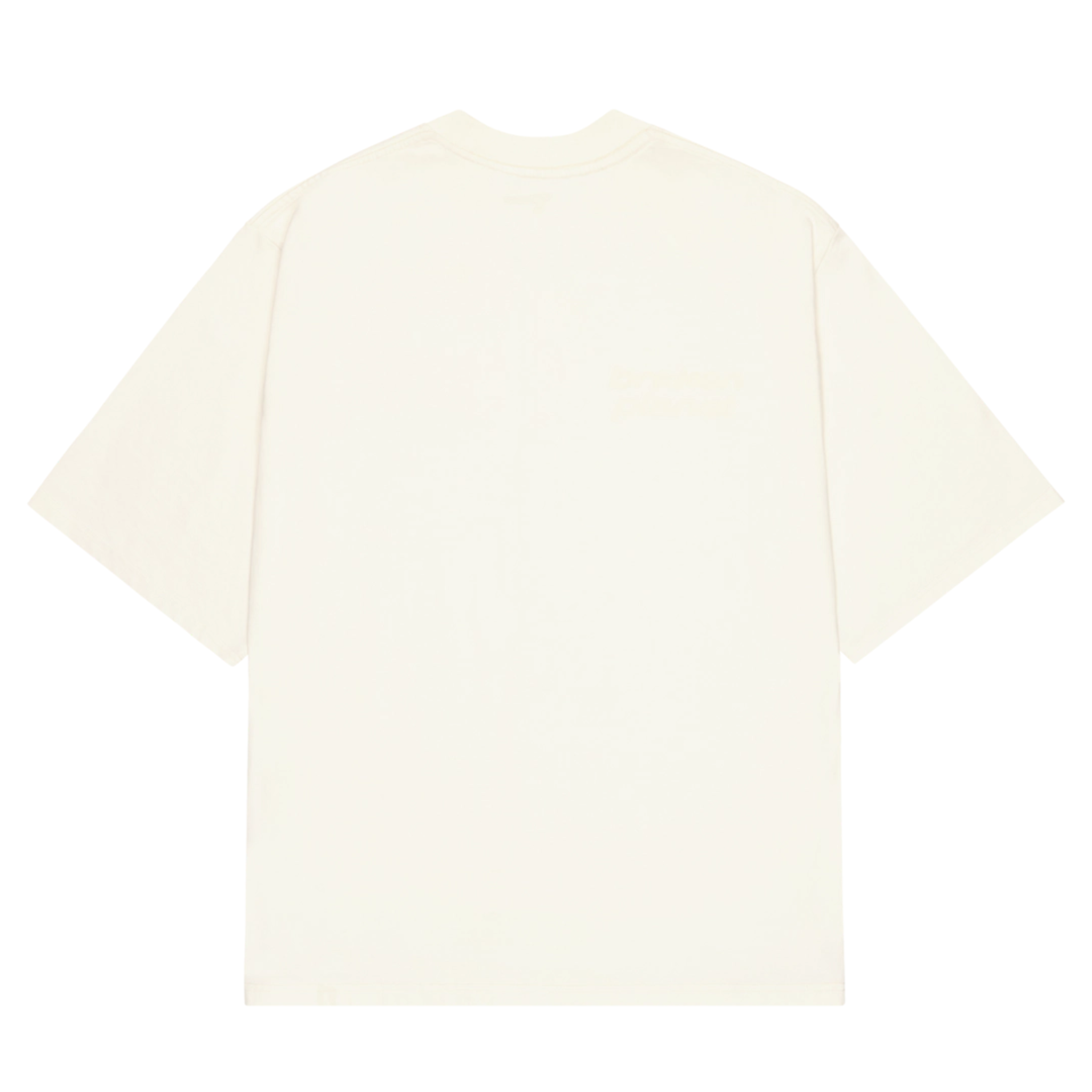 Broken Planet star logo on vanilla white t-shirt