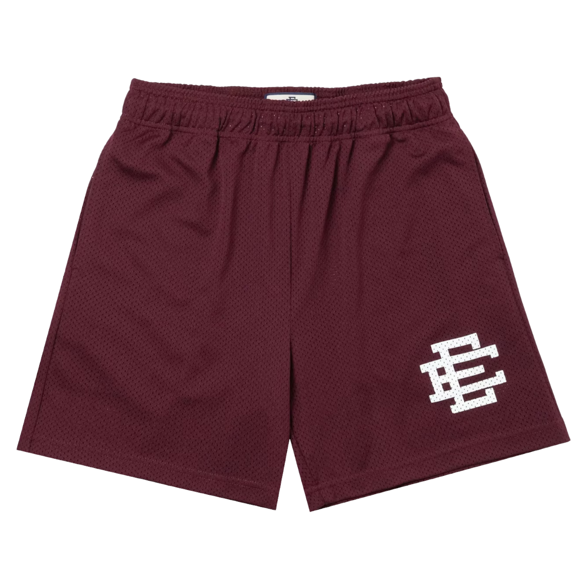 Eric Emanuel EE Basic Short in maroon and white color scheme