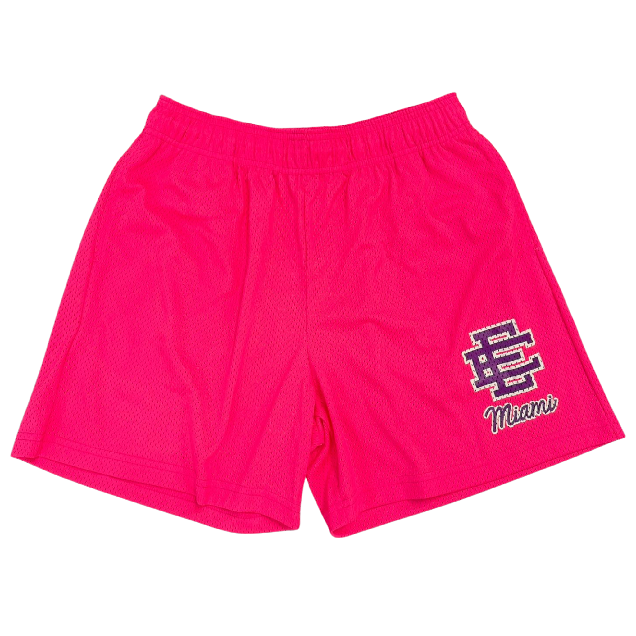 Eric Emanuel EE Miami neon pink and purple basic shorts