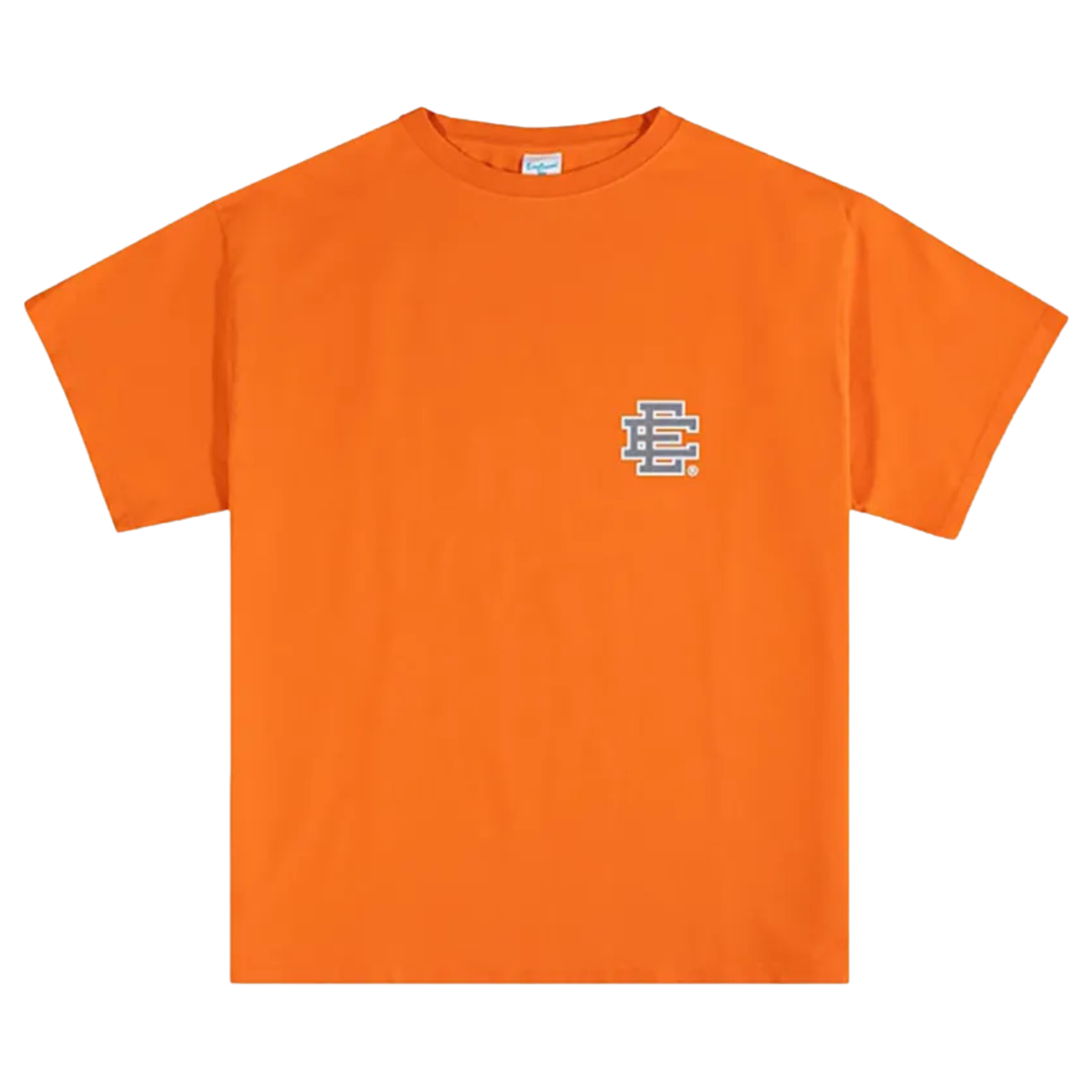 Eric Emanuel EE Basic T-Shirt in bright orange with 3M reflective details