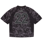 Broken Planet black star camo reflective football jersey