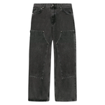 Suavo World Carpenter Denim Washed Black jeans front view
