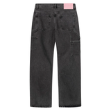 Suavo World Carpenter Denim Washed Black jeans front view