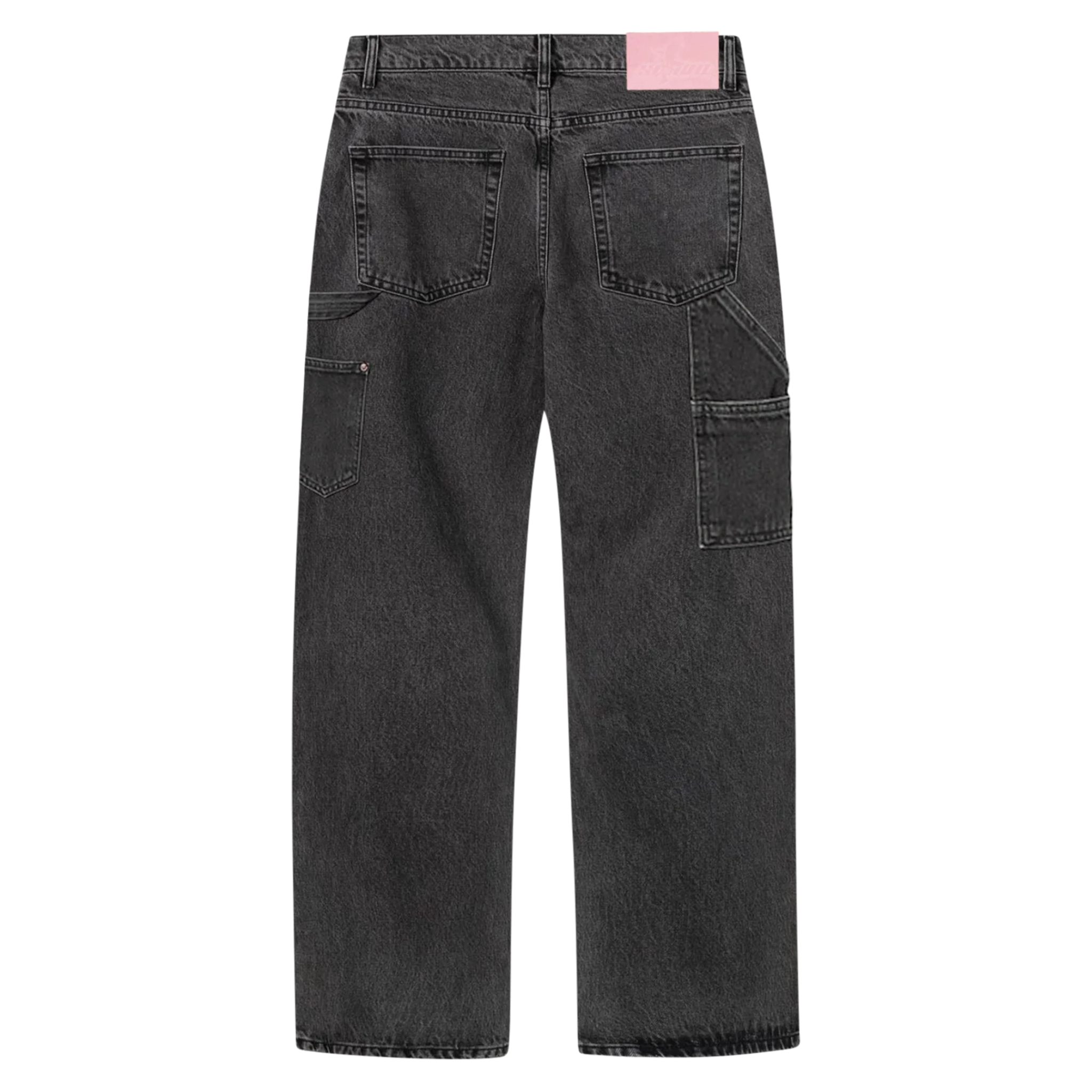 Suavo World Carpenter Denim Washed Black jeans front view