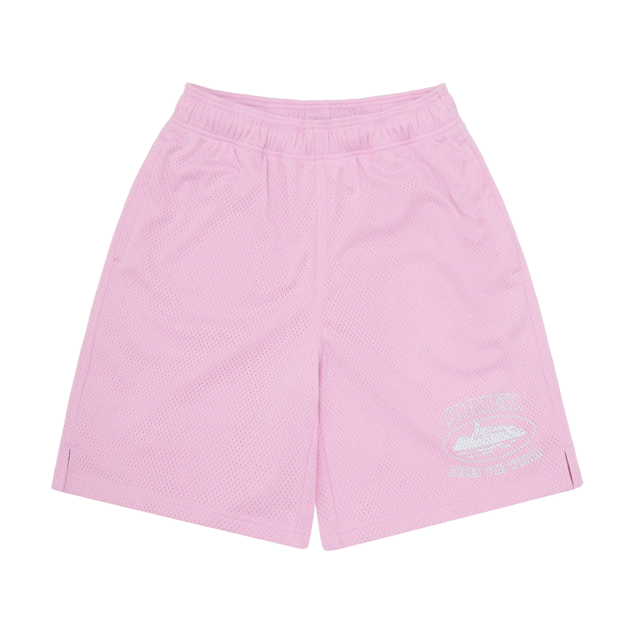 Corteiz RTW Mesh Shorts in pink stylish summer wear