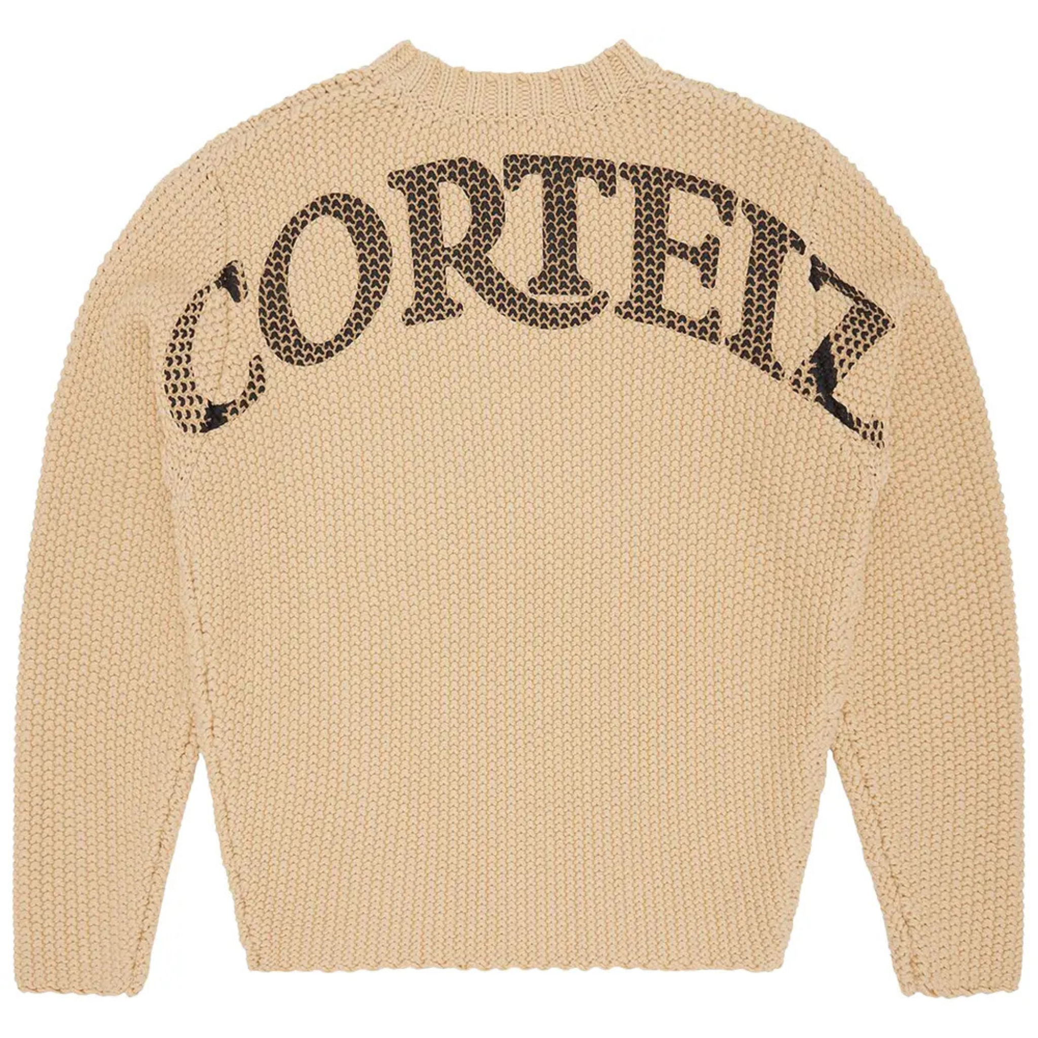 Corteiz Heavy Knit Royale sweater in natural color