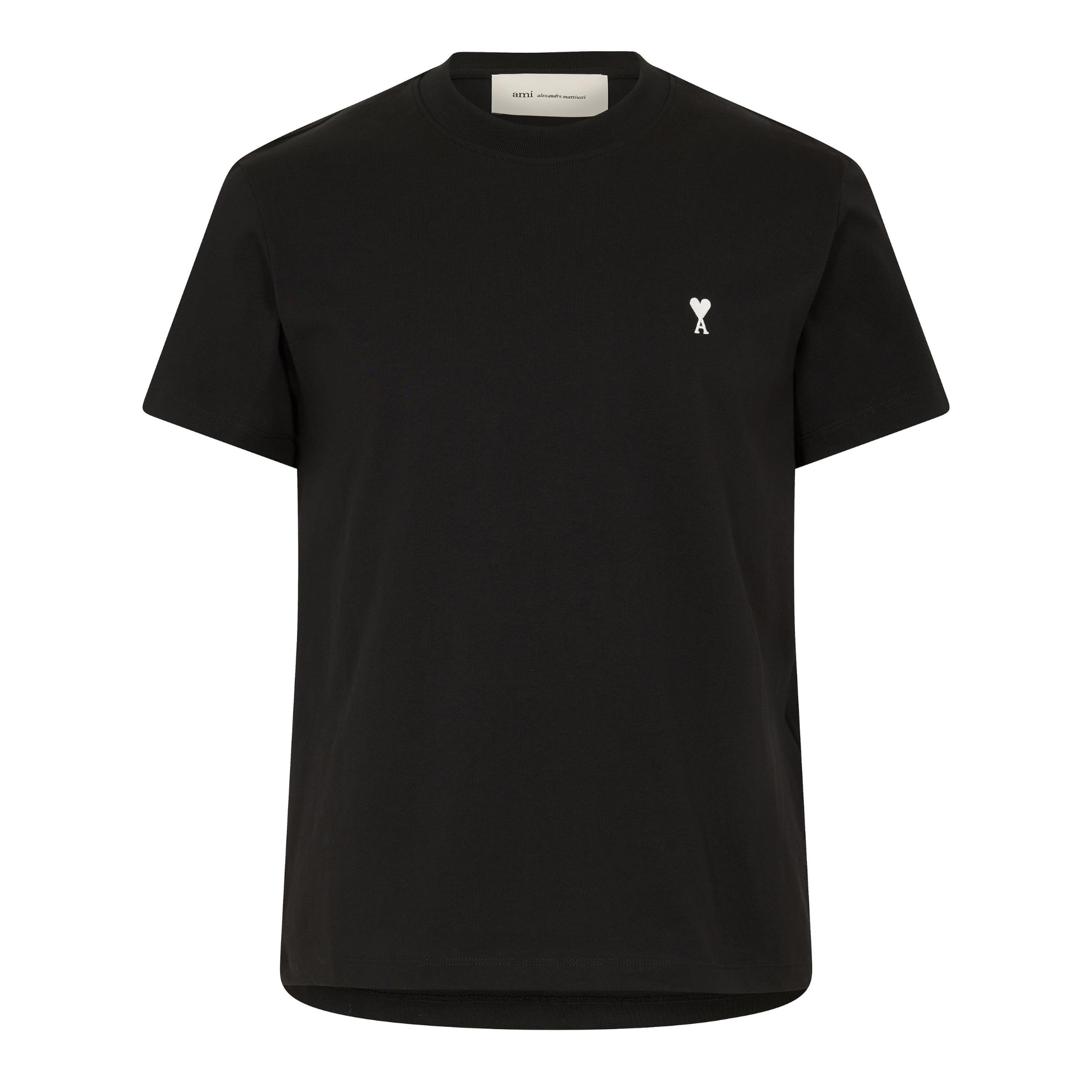 Ami Paris men's white cream De Coeur T-shirt front view