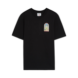 Casablanca Tennis classic black t-shirt with tennis landscape design
