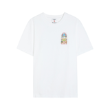 White Casablanca Tennis Landscape Classic T-Shirt with scenic design