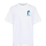 White Casablanca Arches classic t-shirt with graphic design