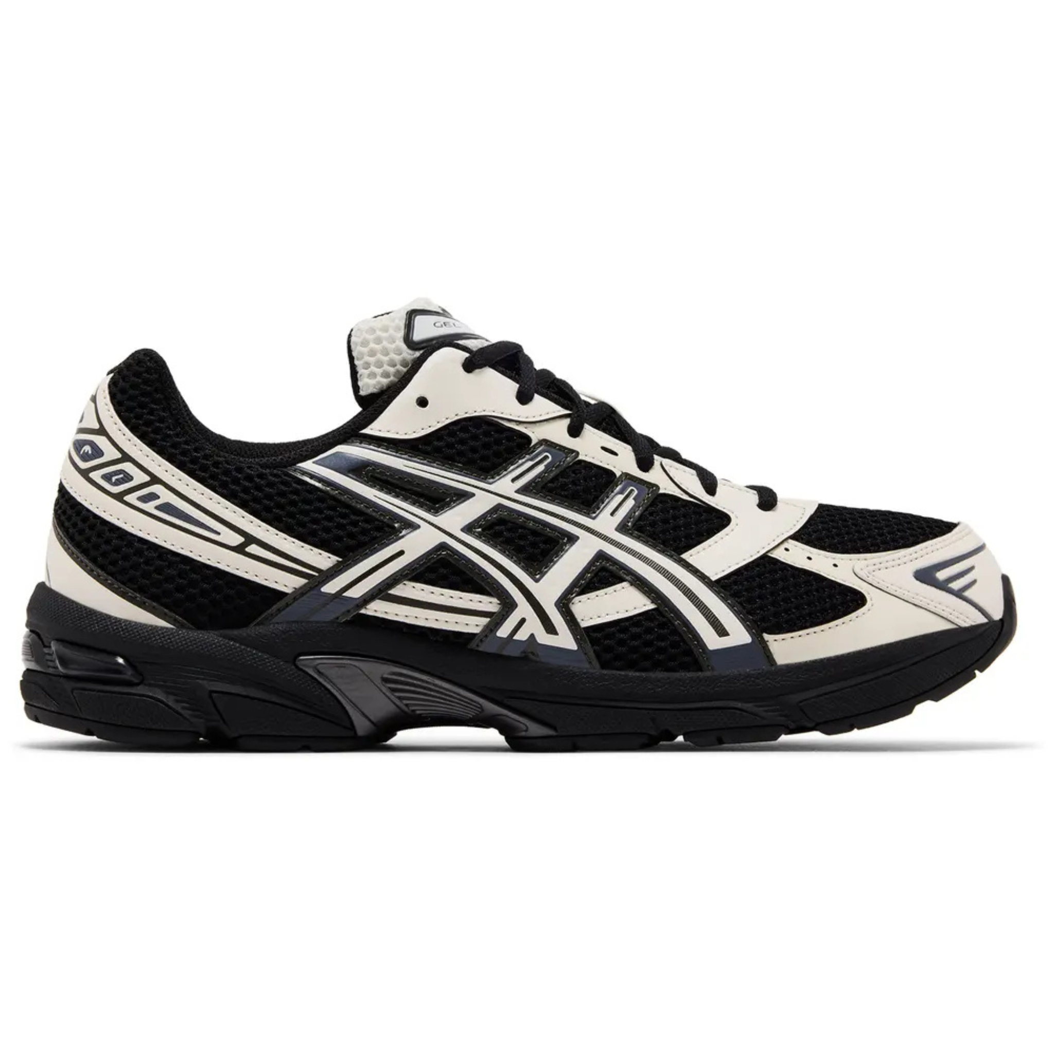 ASICS Gel 1130 black cream running shoe side view
