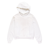 Acne Studios dusty white fleece logo hooded sweater Stockholm 1996