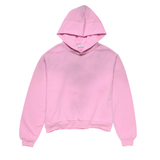 Acne Studios cotton candy pink fleece logo hooded sweater Stockholm 1996