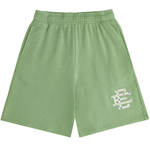 Eric Emanuel EE Rhinestone Green Sweatshorts with logo detail