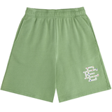 Eric Emanuel EE Rhinestone Green Sweatshorts with logo detail