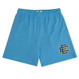 Eric Emanuel EE Basic shorts in Carolina Blue and Yellow color scheme