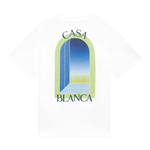 White Casablanca Arches classic t-shirt with arch graphic design