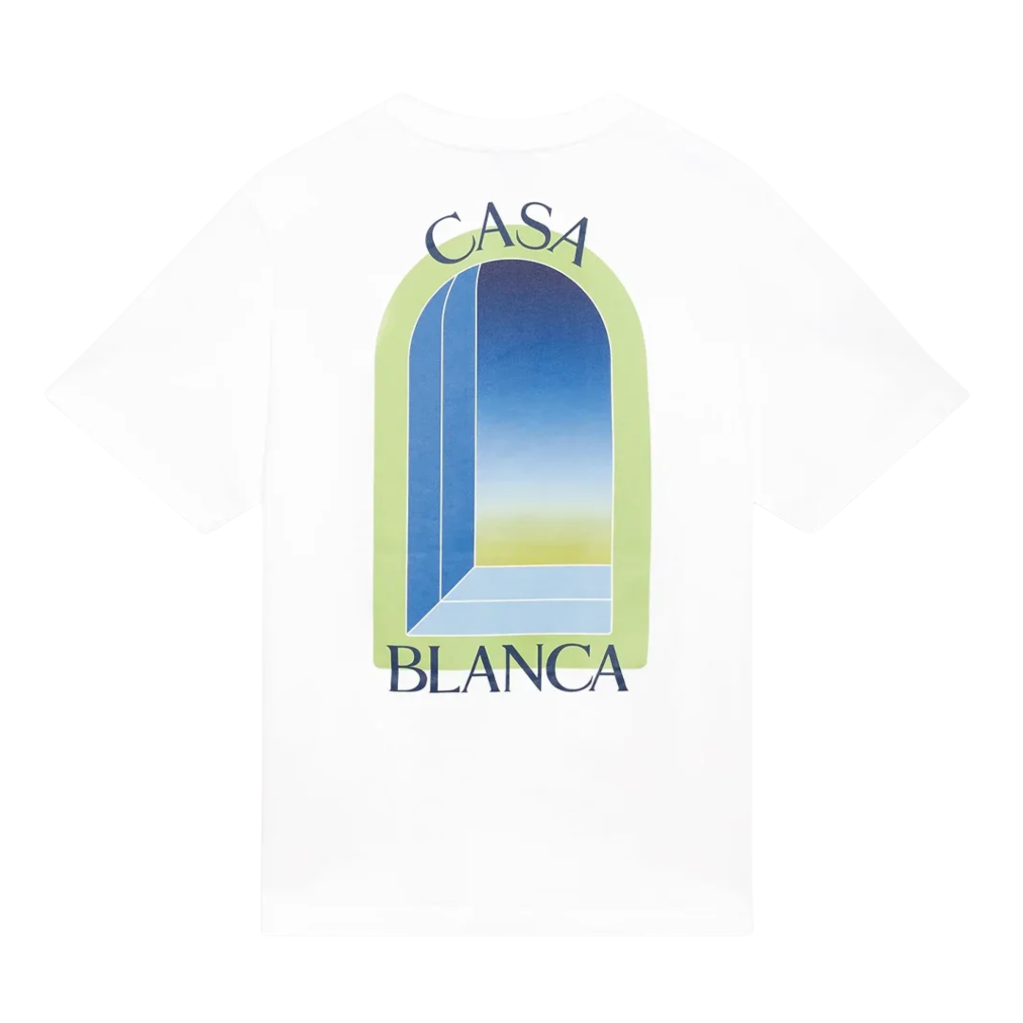 White Casablanca Arches classic t-shirt with arch graphic design
