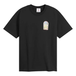 Casablanca Tennis landscape design on classic black t-shirt