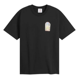 Casablanca Tennis landscape design on classic black t-shirt