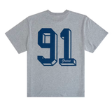 Eric Emanuel EE Basic T-Shirt in heather grey and navy colors.