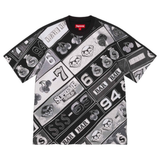 Supreme Slot Machine S/S Top in black color showing slot machine design
