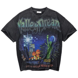 Vale Forever skyline design on black bling t-shirt