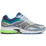 Saucony Omni 9 running shoe in grey and slime colors