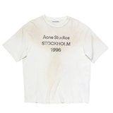 Acne Studios Stockholm logo white T-shirt front view