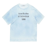 Acne Studios Stockholm logo t-shirt in dusty blue
