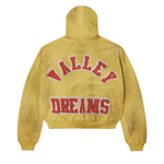 Vale Forever Sun Cluster yellow zip-up hoodie front view