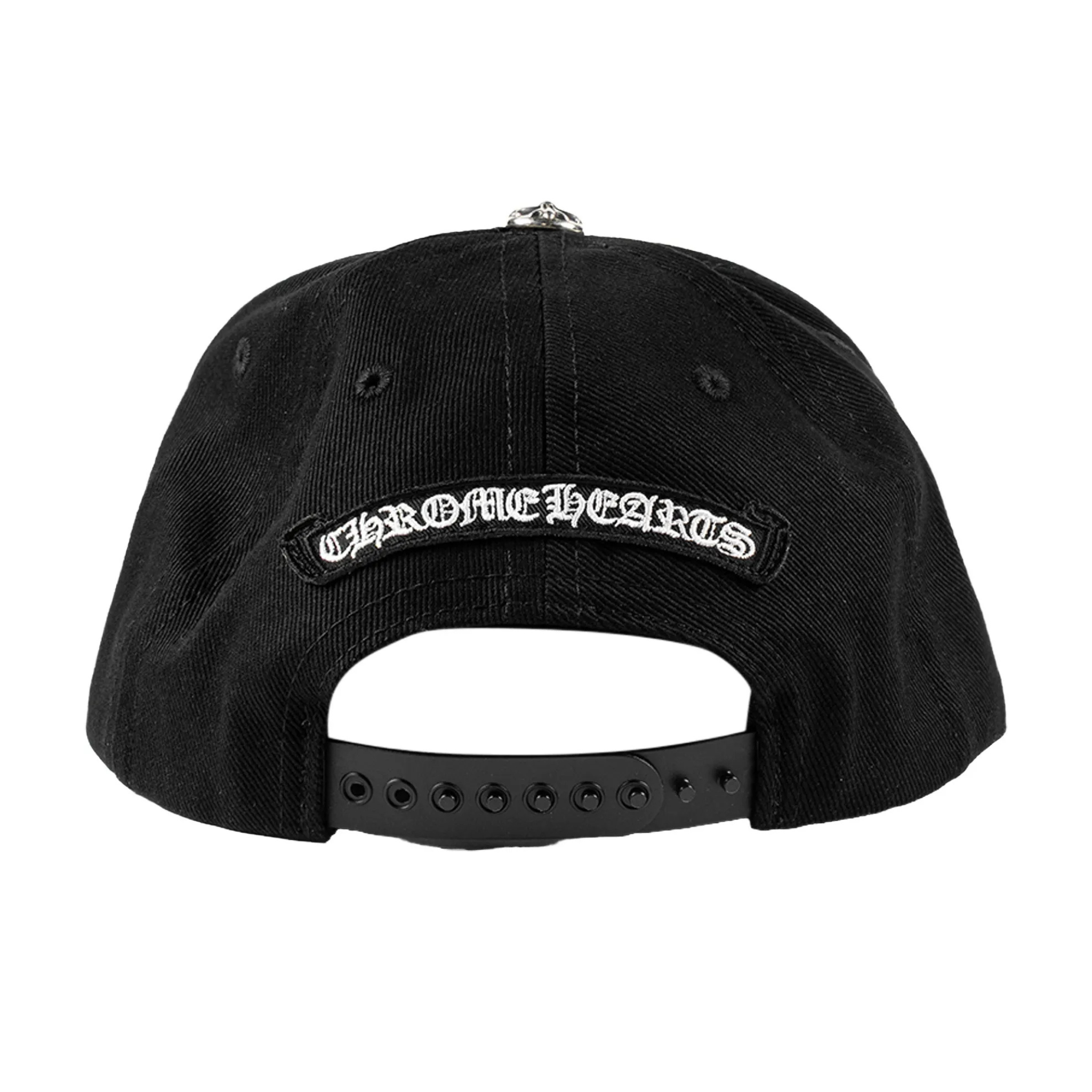 Chrome Hearts Dagger denim baseball hat in black