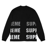 Supreme Reflective L/S Top Black