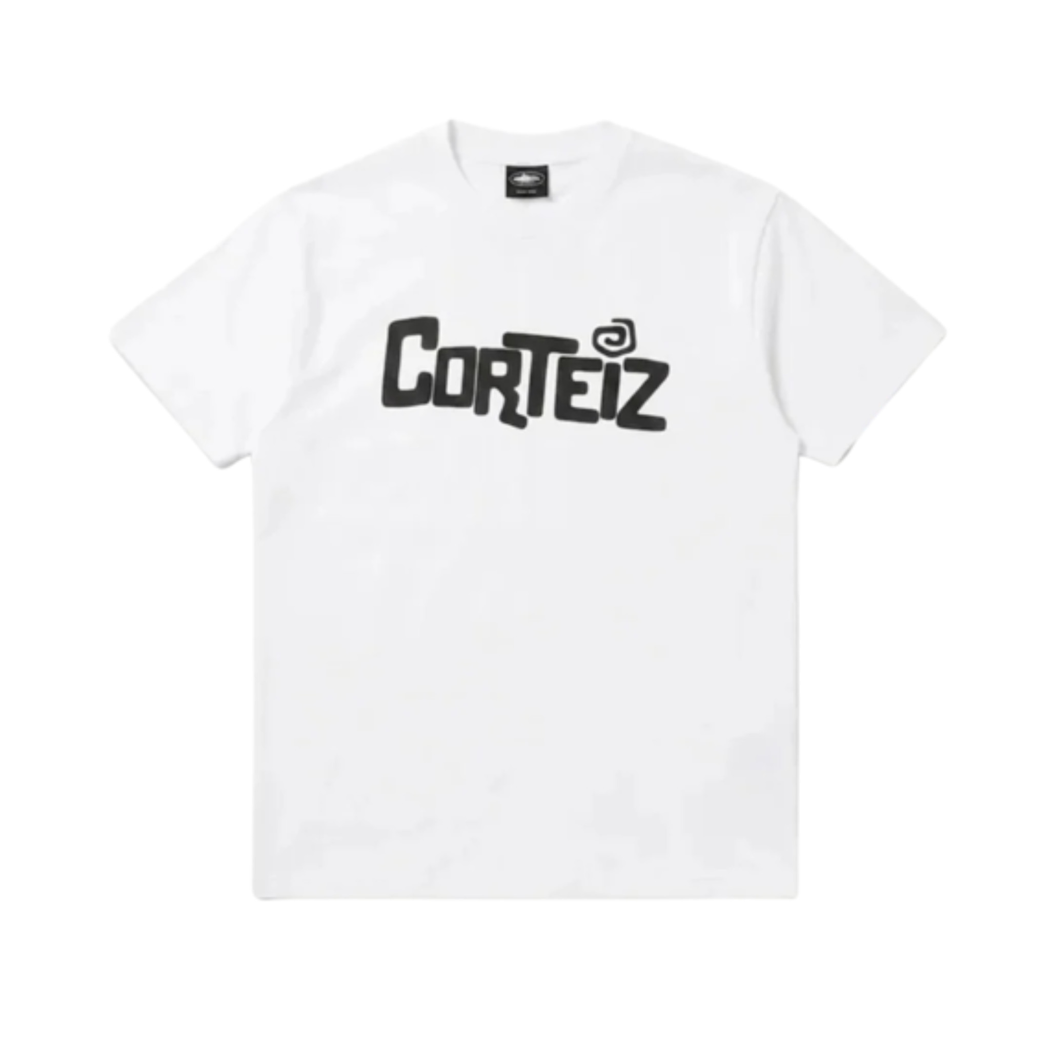 Corteiz Poleras white tee shirt front view