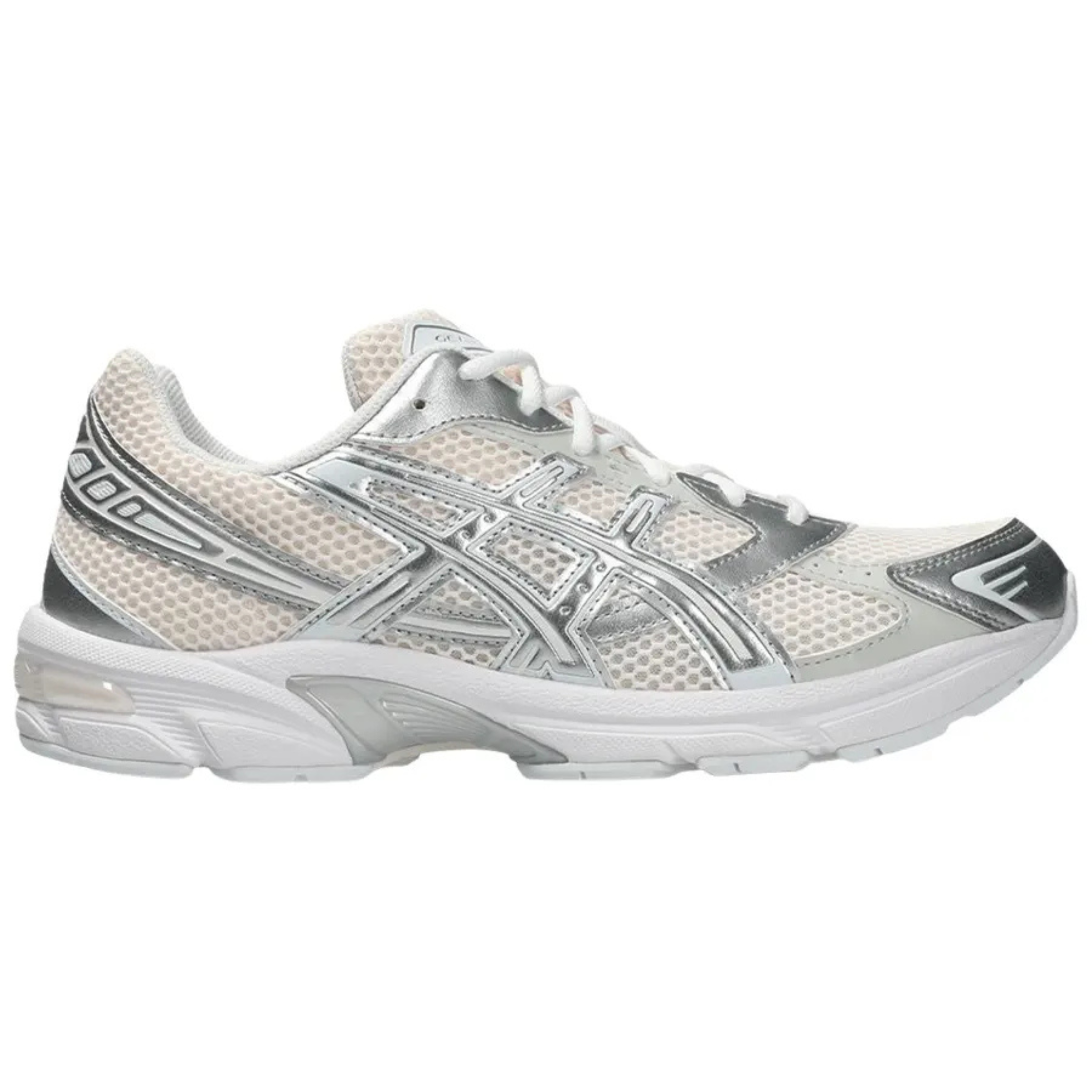 ASICS Gel 1130 blush pink and pure silver running shoe side view