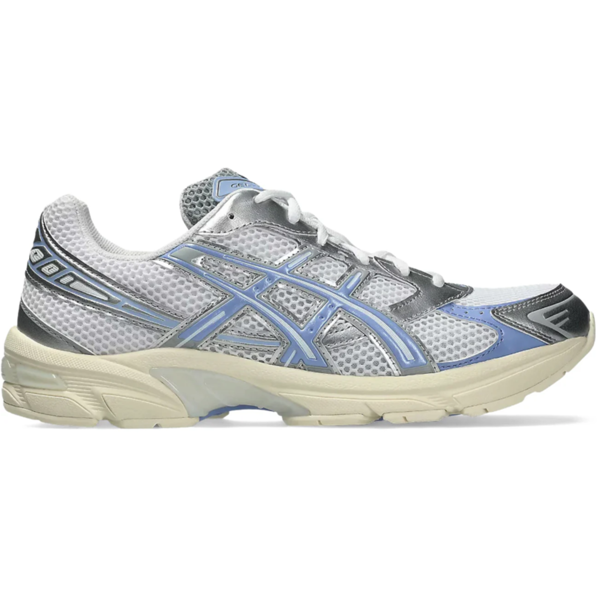 ASICS Gel-1130 white Light Sapphire running shoe side view