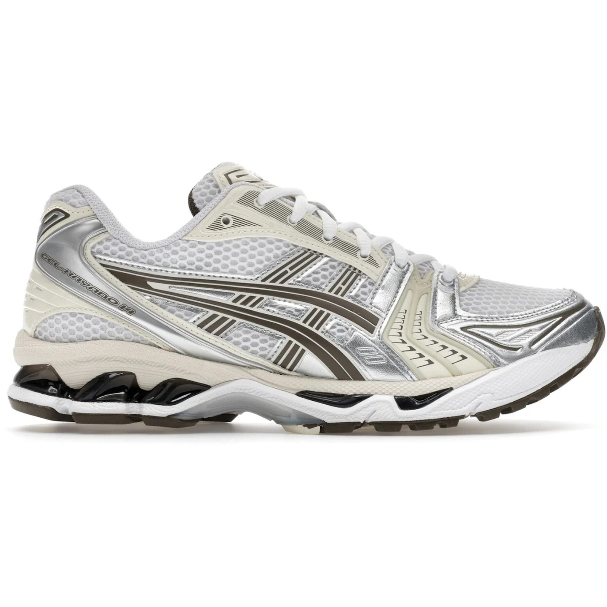 ASICS Gel Kayano 14 White Ivory running shoe side view