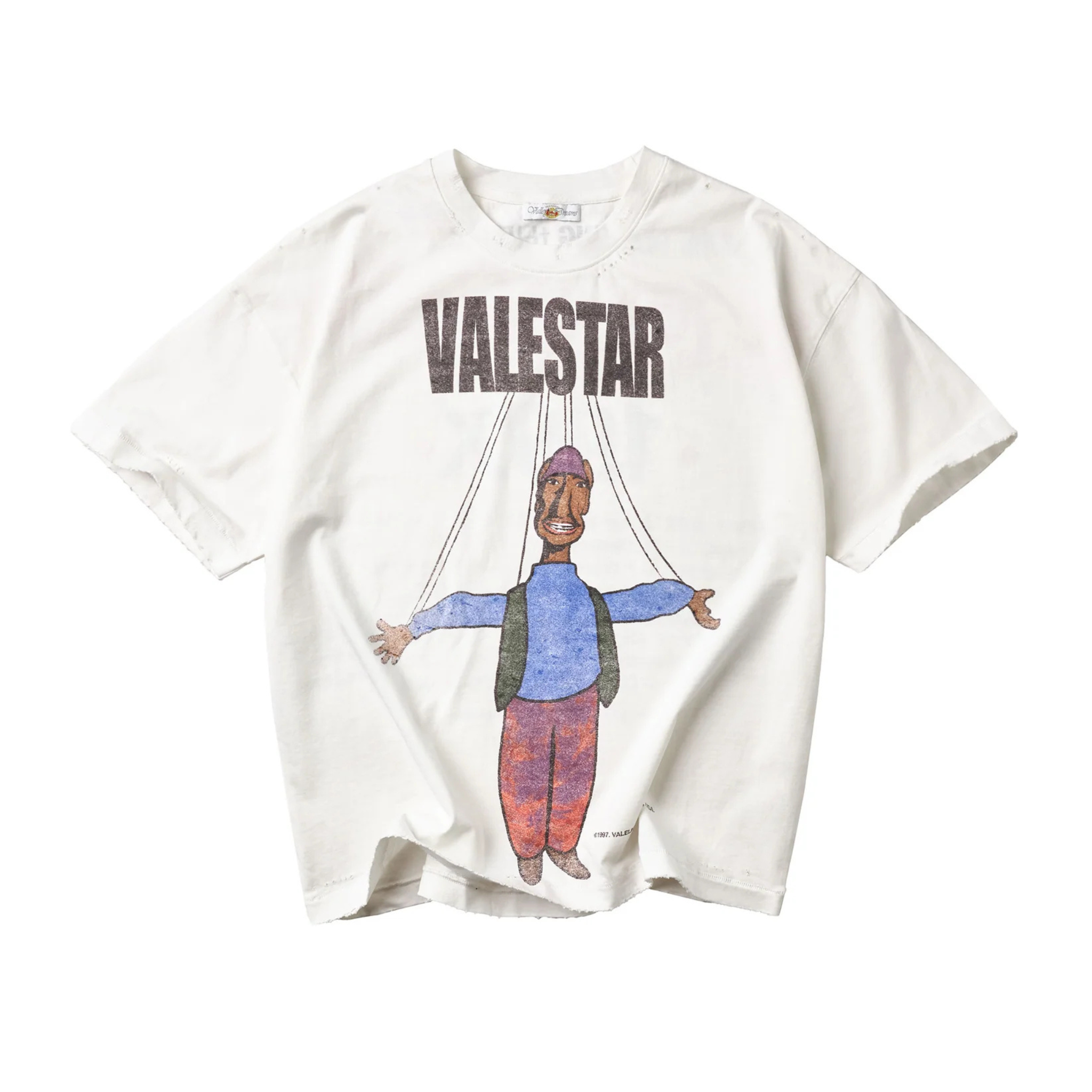 White Valestar Tee on plain background