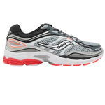 Saucony ProGrid Omni 9 grey black red running shoe side view