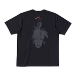 KAWS X WARHOL UNIQLO graphic tee in black featuring a unique design on the back.