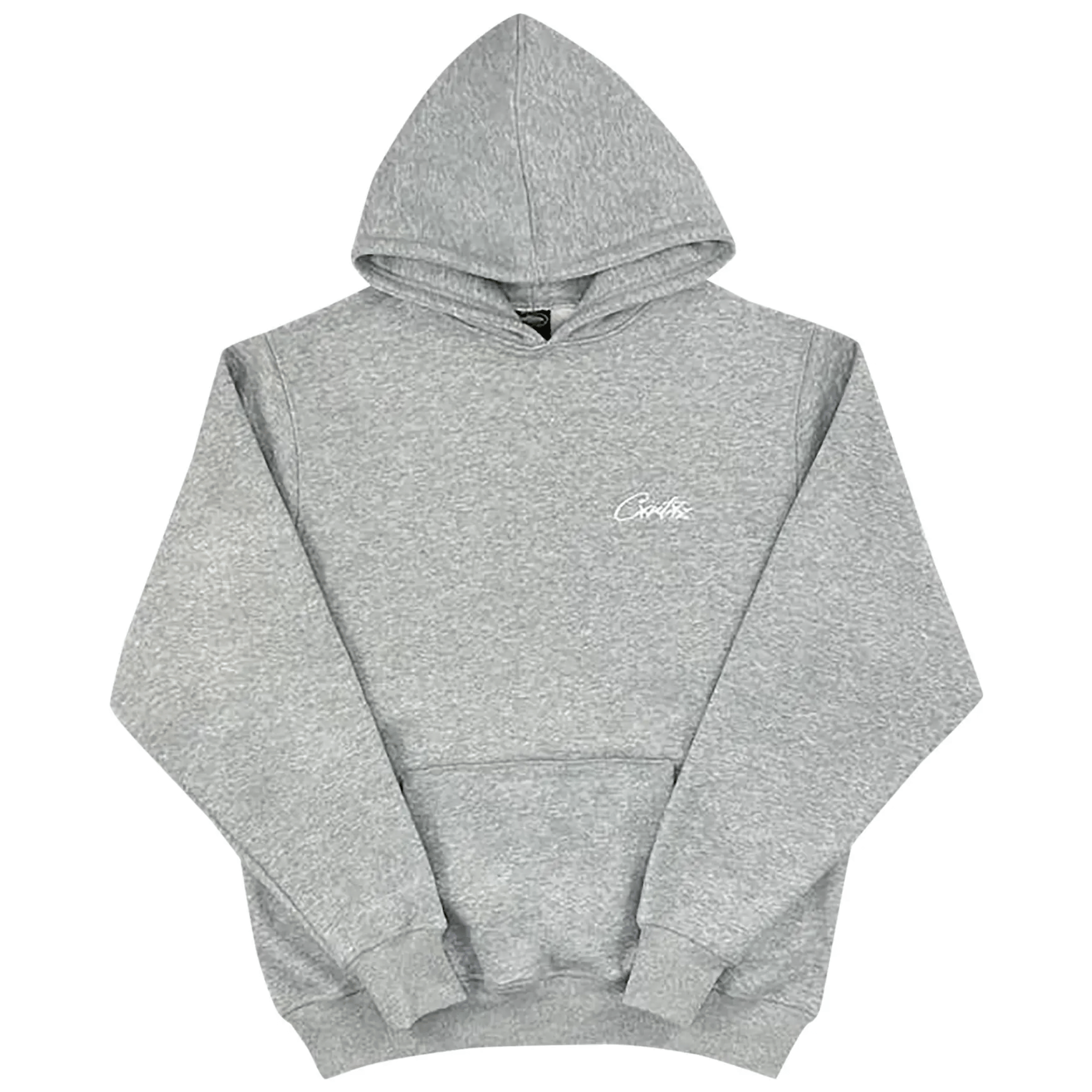 Corteiz HMP Allstarz Hoodie Grey with logo embroidery.