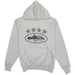 Corteiz 4Starz Alcatraz Hoodie in grey with star design.