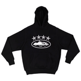 Corteiz 4Starz Alcatraz Hoodie Black with star and island design