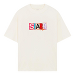 Siarr Beat The Odds Tee, oversized fit, ribbed neck, 100% cotton, design graphic.